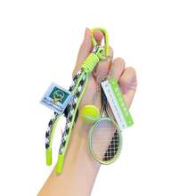 Creative Popular Tennis Bag Charm Lanyard Keychain Pendant Tennis Sports Series Premium Woven Rope Charm Accessory Sports Style Accessory First Choice - Multicolor - View 8