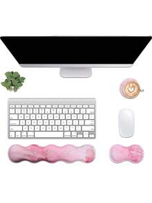 3 PCS Computer Mouse Pads For Desk With Coaster Set, Non-Slip Keyboard Wrist Rest And Mouse Pad Set, Ergonomic Design - View 15