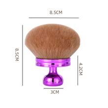 1pc 75/85mm Wide Kabuki Body Makeup Brush, Large Dense Foundation Powder Brush, Wet & Dry Use, Suitable For Legs, Back, Face, Body Contour, Contouring, Concealing, Blushing, Bikini Beach Glow Makeup, Creating Smooth Flawless Bronze Tan/Sunscreen/Self-Tanning Cream Application - Multicolor - View 19