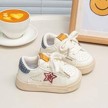 Infant Toddler Lightweight Soft Sole Walking Shoes, Anti-Slip Closed Toe Baby Sports Shoes - Beige - View 2