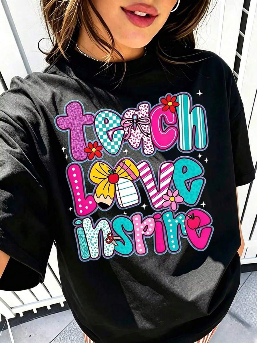 Women T-Shirts - 黑色 - 查看 1