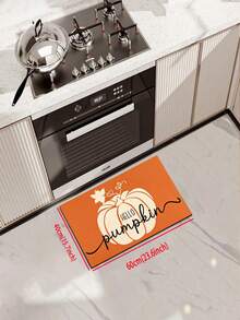 1/2 piezas Alfombra de cocina con calabaza de otoño y Acción de Gracias, alfombra y tapete de cocina de otoño, accesorio de cocina antideslizante, lavable y absorbente, regalo para las fiestas de Acción de Gracias! - Multicolor - Ver 12