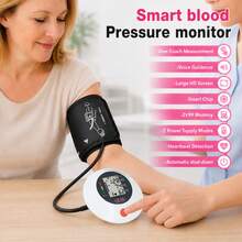 MOOD LIGHT Automatic Upper Arm Blood Pressure Monitor With LED Large Screen Display, Voice Broadcast Function, 2x99 Memory Storage, Adjustable Cuff, One-Button Measurement, Heart Rate Monitoring, A Must-Have For Home Health Care - Blood Pressure Monitor Set - View 3