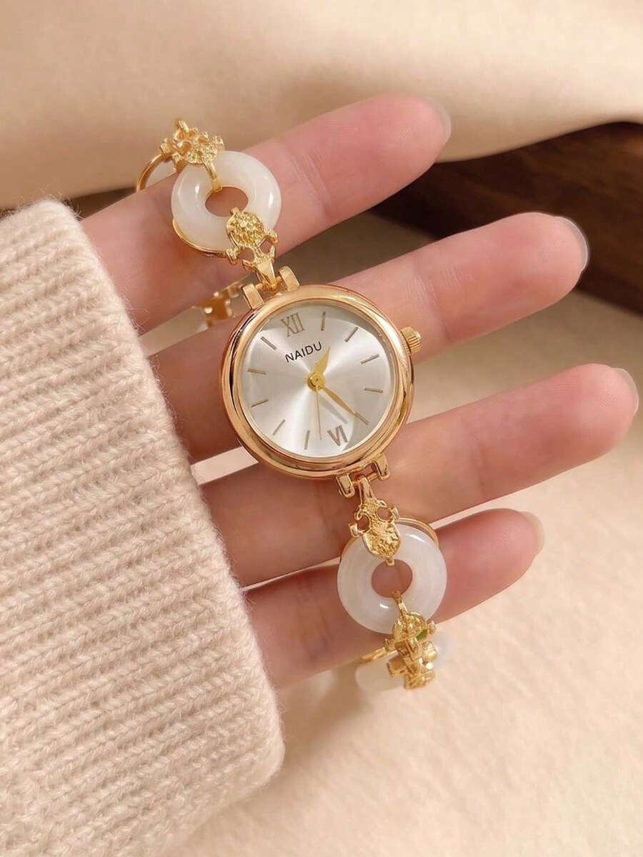 LIANDU LIANDU Women's Watch, Electronic Drive And Pointer Display, Elegant, Fashionable, Personalized, Round Dial Quartz Watch, Daily Wear, Back To School, Timekeeping, Birthday Gift, Also An Ideal Choice For Friends