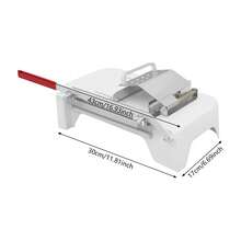 Manual Stainless Steel Meat Slicer, Hand Operated Cutting Machine For Lamb Rolls, Beef And Frozen Meat, Household Handheld Device For Even Thin Meat Slice Preparation - White - View 10