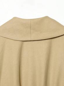GDDYIN Women's New Casual Streetwear Oversized Lapel Short Coats - Khaki - View 10