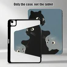 Casing Pelindung Tablet Motif Kucing, Slot Pena Terintegrasi, Dengan Stand, Cocok Untuk Honor 8/9/10/X8/X8A/X9/X8Pro/X9Pro Dan Model Lainnya/ MatePad SE 11 Inch/MatePad 11 Inch/11.5 Inch, MatePad Pro Apple Generasi ke-10/11 2025 (A16), Galaxy Tab A7/A9 Dan Model Populer Lainnya - MultiWarna - View 5