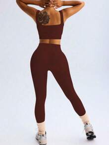 Ribbed Fit Set - Soft Comfort And Practicality - Café integral - Ver 3