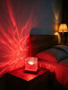1pc LED Wave Projection Light, With Touch/Remote Control, 16 Color Modes, USB Powered, Suitable For Party, Birthday, Bedroom And Living Room Decor, Easy Remote Control Operation - Multicolor - View 3