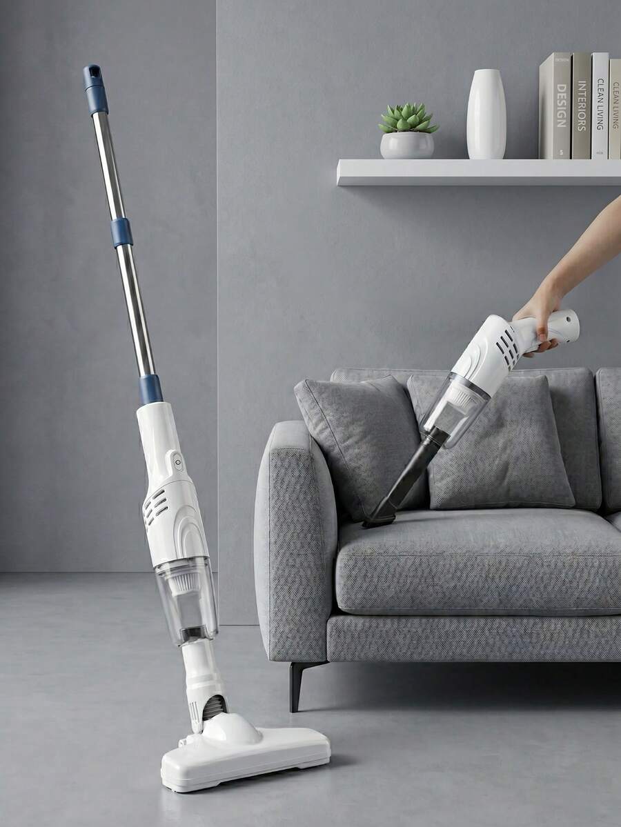 1pc 1200mAh USB Rechargeable Wireless Handheld Vacuum Cleaner, Portable Mini Car Vacuum, Lightweight Bagless Wireless Air Duster, Suitable For Pet Hair, Food Crumbs, Dust, Keyboard, Sofa, Car Interior And Home Crevices Quick Cleaning
