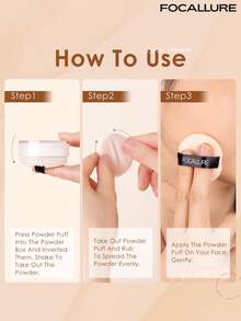 FOCALLURE Bedak Tabur Ringan Mineral 7g, Tahan Lama 24 Jam, Mengontrol Minyak, Bedak Halus Transparan, Hasil Akhir Matte Soft Focus, Bebas Minyak & Tanpa Kilap, Cocok Untuk Semua Jenis Kulit, Menyamarkan dan Melembutkan Pori-Pori dan Garis Halus - 03 Wheat - View 11