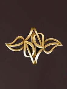 1pc Elegant Ring Women Wedding Engagement Party Jewelry Valentine's Day Gift - Yellow Gold - View 3