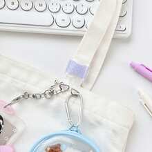 蝴蝶結包包擴展扣 Ita Bag 透明包掛飾夾展示扣（含 1 個銀色鑰匙圈） - A - 查看 4