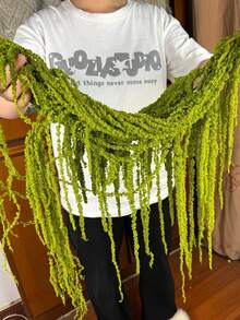 1/2/3/4/5/10pcs Artificial Hanging Amaranth Flowers, Floral Art, Hanging Floral Decor, Wedding Arch Decoration, Background Decoration - Green - View 12
