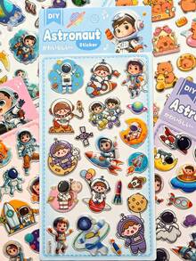 Colorful 3D Epoxy Resin Stickers - Solid Stickers - Theme, Exquisite Appearance, Strong 3D Effect, Waterproof Self-Adhesive Decorative Stickers, Comfortable Touch, Rich Decorative Atmosphere, Suitable For DIY Decoration, Toys, Instruction Manuals, Diaries, Notebooks, Laptops, Phone Cases And More. - Multiple Colors Available [Style/Base Card Random] - View 6