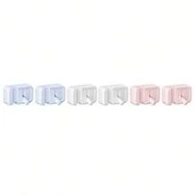 3pcs/6pcs Cable Organizer Clips, Desktop Cable Holder, Charging Cable Management, Phone Charging Cable Organizer, Mouse Keyboard Cable Holder, Office Desk Storage Accessories, Small Portable Computer Desk Organizer - Multicolor - View 14
