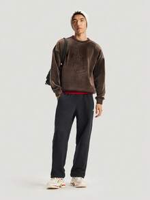 Adidas Men's NYR GFX SWT Knit Pullover Sweatshirt KE4067 - Brown - View 7