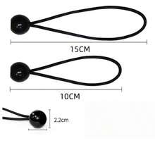 8 Buah Tali Bungee Bola, Tali Pengikat Tenda Elastis, Tali Elastis Multifungsi untuk Tenda Kemah, Terpal, Kanopi, dan Perlengkapan Luar Ruangan - MultiWarna - View 4