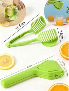 Lemon Juicer With Slicing Tray Set, Efficient Juicing, Easy To Use, Very Sturdy, Lemon Juicer, Lime Juicer, Citrus Juicer, Pressing Set - Multicolor - View 13