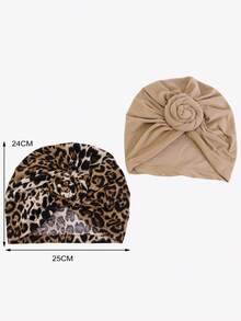 1pc Women's Knotted Pleated Headscarf Hat, Solid Color Cap, Cloth Hat Suitable For Daily Use Bonnet For Women,Summer,Beach,Holiday,Travel - Multicolor - View 3