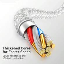 Set Pengisi Daya Cepat Apple, Kabel Jalinan Nilon Tipe C ke Lightning Abu-abu 3,3 kaki/100 cm + Pengisi Daya Dinding AS 30W, Colokan Pengisian Daya Efisiensi Tinggi, Kompatibel dengan iPhone 14/13/12/11 Pro Max Plus, Set Adaptor Ponsel Seri - Steker Tipe AS A (110-127V) - View 4