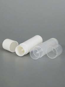 50/30/10/1pc Transparent Empty Twist-Up Tubes, 5g Plastic DIY Containers For Lipstick, Lip Balm And Solid Perfume. Multi-Purpose Cosmetic Accessories, Economical And Ideal Christmas Gift For Women. - Multicolor - View 2
