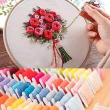 150/100/50 Colors Embroidery Thread, Colorful Cross Stitch Thread, Embroidery Thread Set, Embroidery Beginner DIY Handmade Kit - A - View 2