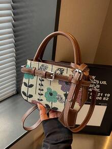 Floral Embroidered Handbag, Fresh Versatile Shoulder Crossbody Bag For Women, Suitable For Daily Commute, Travel And Date - Multicolor - View 8