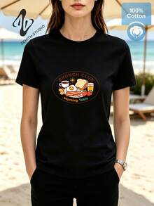 Women T-Shirts - 黑色 - 查看 1