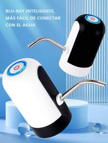 Dispensador de Agua Eléctrico para Garrafón, Bomba Automática Recargable USB para Botella de 5 Galones, Mini Bomba Portátil de Agua con Instalación Rápida, Interruptor Simple, Diseño Ligero y Cómodo, Ideal para Casa, Oficina, Escuela y Viajes, Sirve Agua Fácilmente, Accesorio Esencial para Cocina Moderna México - Blanco - Ver 2