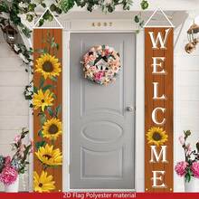 2D Flat 2D Flat 2D Flat, 2D Flat 1pc, 2D Flat Welcome, Polyester Material. This Sunflower Theme - Sunflower Theme - View 5