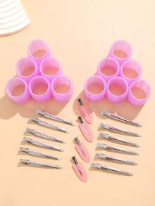 28pcs/Set Large Size Hair Rollers With Clips, Self-Gripping Curler Suitable For Long/Medium/Short Hair And Bangs, DIY Hair Curling Tool - Multicolor - View 15