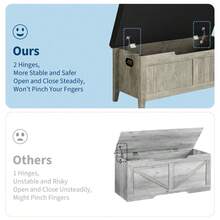 Kselythan Storage Benches - Dark Grey - View 7