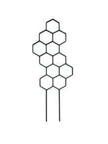 3pcs Honeycomb Plant Climbing Trellis, Rust-Resistant Metal Support Stand, Suitable For Potted Vine Plants And Flowers, Indoor/Outdoor Gardening Space-Saving Support Rack - A - View 9