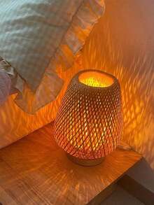 1pc Cute Mushroom Lamp, Striped & Polka Dot Pattern, USB Powered, 3-Color Lighting Adjustment, Glass Lamp Body, Suitable For Bedroom, Living Room, Office, Study, Room Decor, LED Night Light - Multicolor - View 10
