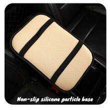 1PC Shiny Colorful Rhinestone Car Armrest Pad, Dual Storage Pockets/No Storage Pockets Optional, All Season Use, Elastic Band Easy Installation, Holiday Gift, Men's And Women's Car Interior Accessory - A - View 3