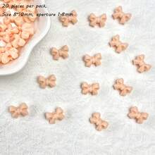 10mm Acrylic Macaron Color Small Bow DIY Mobile Phone Chain Hair Accessories With Separated Beads Accessories Material Loose Beads - Multicolor - View 35