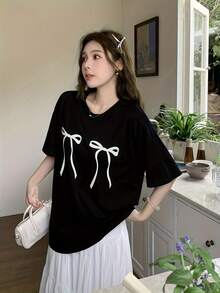 Women T-Shirts - 黑色 - 查看 5