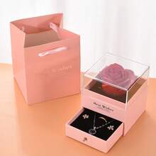 Multi-Category Jewelry Storage Designed For Rings, Stud Earrings, Dangle Earrings, Thin Necklaces, Pendants And Other Delicate Accessories; Flocked Interior Tray Securely Holds Jewelry, Protects Metal, Gemstone And Enamel Surfaces From Scratches, Suitable For Daily Storage, Gift Packaging And Store Display - View 4