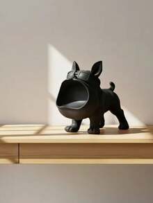 Desktop Dog Coin Storage Ornament, Large Capacity Coin Bank, Functional Home Decor, Cute Pet Cartoon Figurine, Living Room Entryway Office Desk Organizer, Birthday Holiday Gift - View 14
