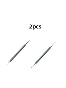 3/2/1pc Stainless Steel Dental Tools Double-Ended Tooth Pick Tooth Cleaner Plaque And Plaque Cleaner Tool, Teeth Cleaning Tool, Teeth, Tooth Picks, Tooth Brush, Tongue Cleaner, Dental Floss, Travel Toothbrush - Multicolor - View 8