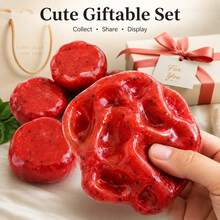 1pc Creative Watermelon Shaped Squeeze Toy, Handmade Ice Cream Texture, Perfect For Holiday, Birthday Gift, Halloween, Thanksgiving, Christmas, Labor Day, Back To School, Party Gift, Squishy, Crunchy Squish, Crunchy Butter Squish, Squeeze, Slushy Ball, Squishy Stress Toy, , Dumpling Squish, Toys For Women, بطه, Btsarmy, School Supplies Halloween Decor - Multicolor - View 7