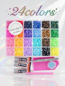 ZUI DREAM 30 Colors | 40,000pcs Rhinestones With B7000 Glue | Complete Rhinestone Set For Clothing, Shoes And Crafts | DIY Diamond Painting Accessories And Handmade Gemstones - Rhinestone Set - View 6