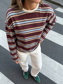 Blue-brown Wide Stripes