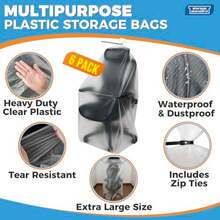 Patio Cushion Storage Bags - Multicolor - View 4