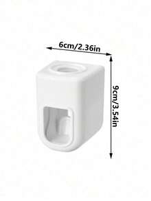 1pc Wall-Mounted Automatic Toothpaste Dispenser, Hands-Free No-Drill Slouchy Toothpaste Squeezer With Toothbrush Holder, Space-Saving Easy Installation No Power Needed, Plastic Bathroom Accessory, Suitable For Home, Dorm, Back To School Season - Multi-color - View 7