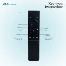 AU CLICKER 電視遙控器替換 BN59-01358B 紅外線遙控器，適用於 S&U 智慧電視，通用遙控器兼容 LED LCD HDTV 4K 8K 3D 電視，附易操作按鈕的智慧電視遙控器 - 查看 5