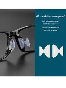 Soft Silicone Nose Pads, Butterfly-Shaped Air Cushion Design, Easy To Attach And Wear - Anti-Slip, Full Plastic Frame, Built-In Reinforced Air Cushion, Odorless, Eye Protection Accessory, Replacement Anti-Slip High-Cushion Nose Pads For Glasses And Fashion Eyewear - Multicolor - View 4