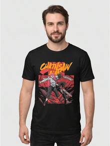 Men T-Shirts - 黑色 - 查看 2