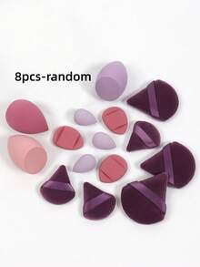 Spons Makeup, Puff Makeup, Puff Makeup Mini, Puff Bedak Tabur, Puff Bedak Tabur Mini, Puff Bantalan Jari Mini, Spons Makeup Alas Bedak, Cocok Untuk Cairan, Krim dan Bedak, Ciptakan Tampilan Makeup Sempurna - MultiWarna - View 7